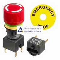 Pushbutton switches and components APEM_A01ES-D+A0154B-D+A01YL1